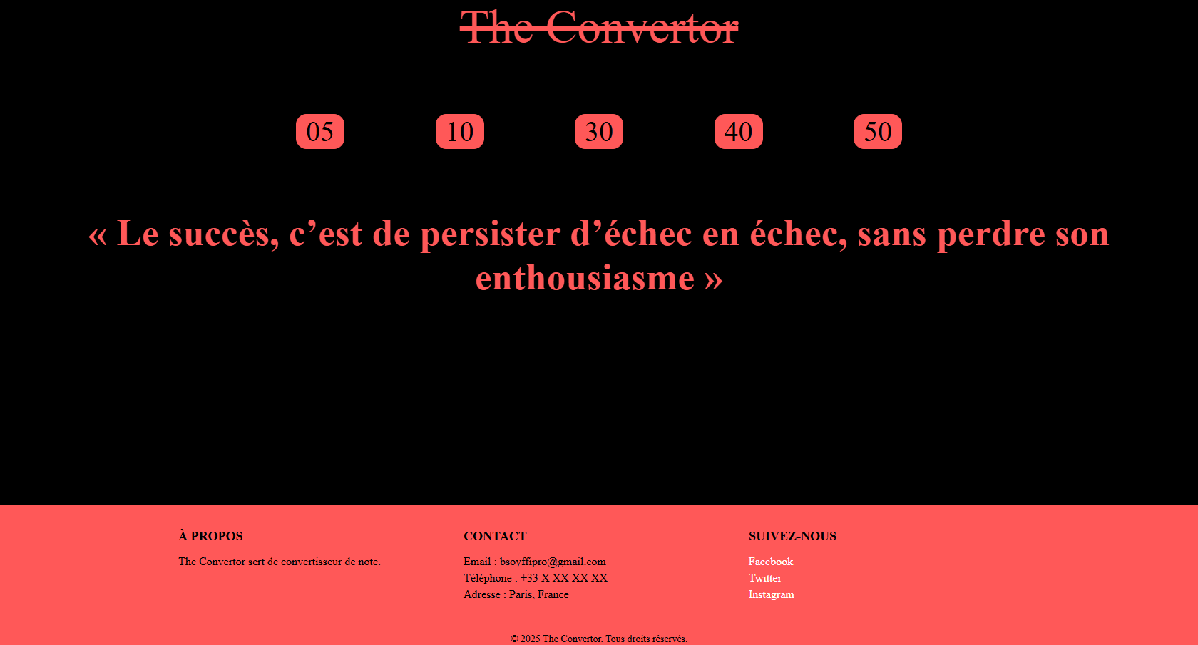 Image de mon site Convertisor