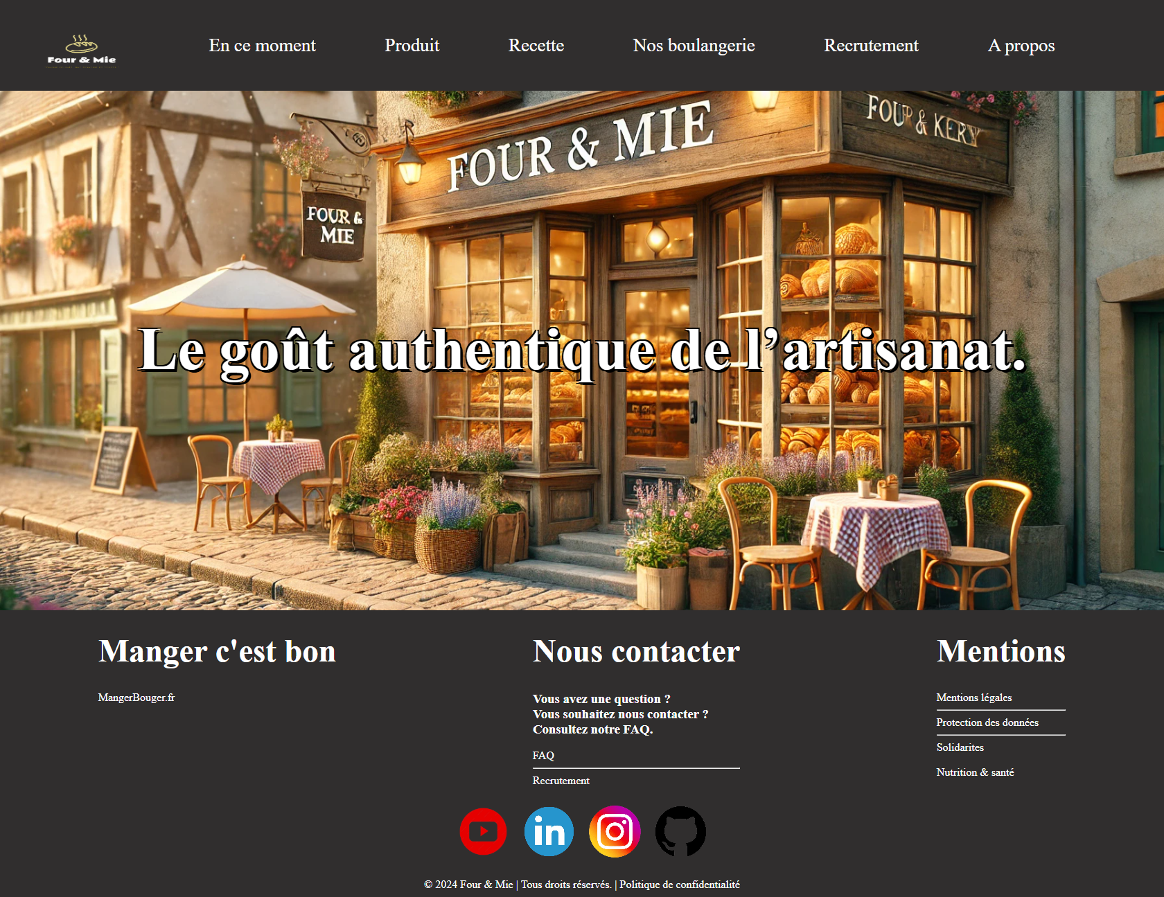 Image de mon site Four & Mie