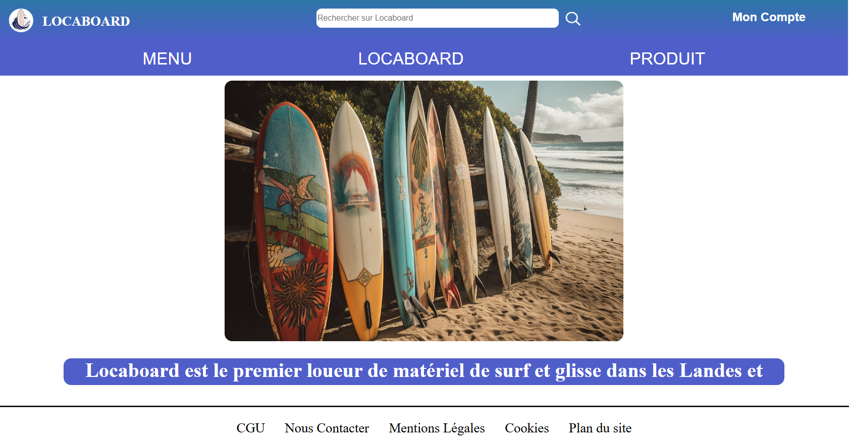 Image de mon site Locaboard
